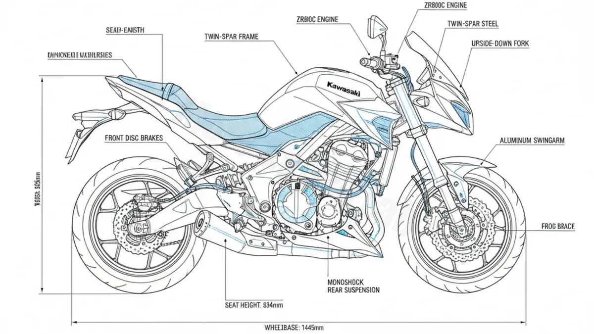 Kawasaki Z 800 E VERSION - ZR800C Full Specifications & Ownership Data specs