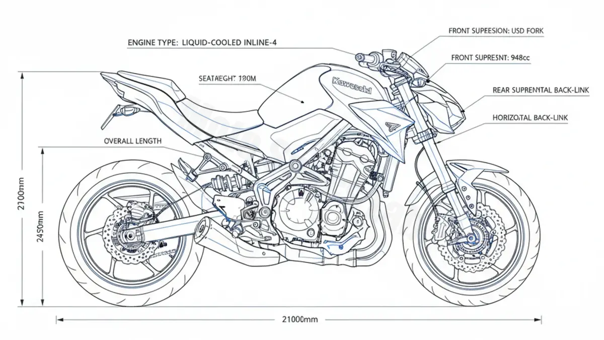 Kawasaki Z 900 (A2-VARIANTE) - ZR900H Full Specifications & Ownership Data specs