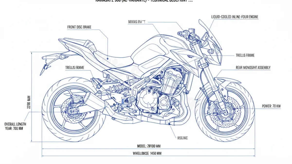 Oil & Tires: Kawasaki Z 900 (A2-Variante) - ZR900VVA Technical Specifications specs