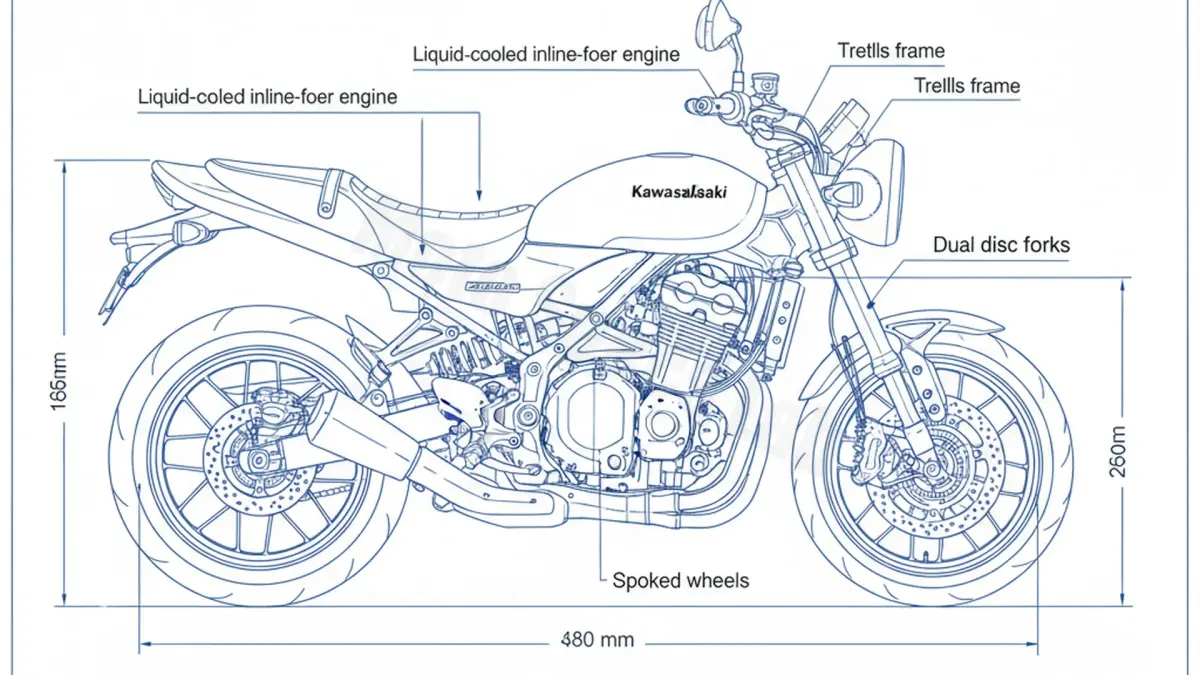Kawasaki Z 900 RS Black Ball Edition - Z900RSBBE/26 Service Data: Oil, Battery & Specs specs
