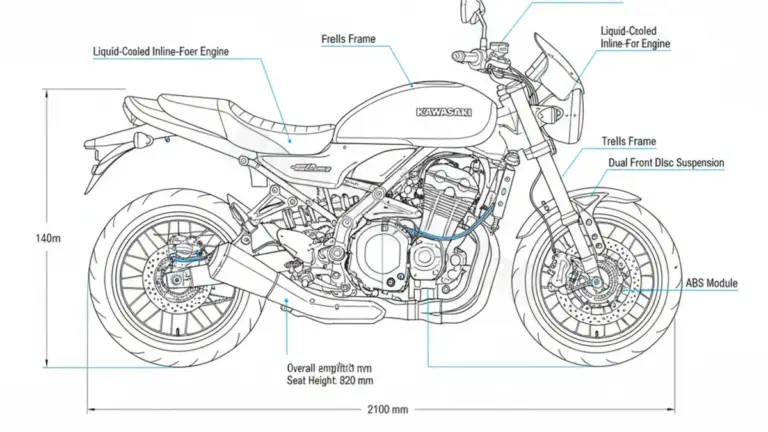 Kawasaki Z 900 RS CAFE (EURO 4) – ZR900E Maintenance Schedule & Torque Settings