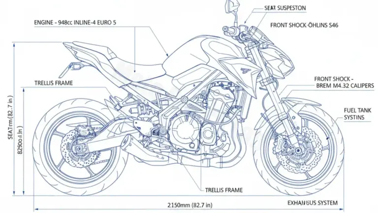 Kawasaki Z 900 SE (EURO 5) – ZR900M/F (2022 – Present) Factory Oil & Tire Pressure Data