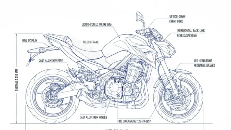 Kawasaki Z 900 – ZR900SSA Specs: Engine Oil, Gap & Tire PSI