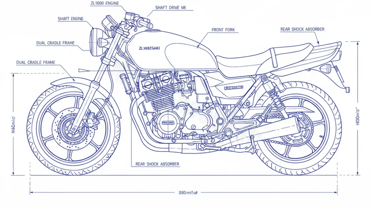Kawasaki ZL 1000 - ZLT00A Maintenance: Recommended Oil & Tires specs