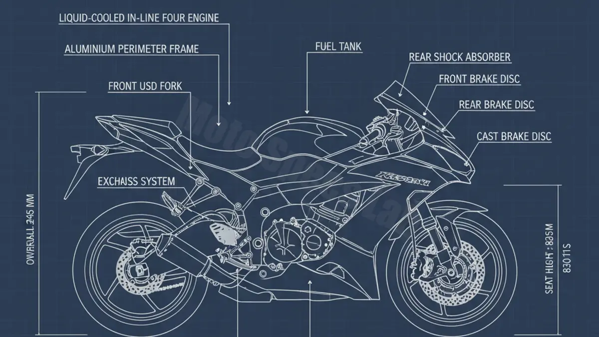 Kawasaki ZX-6R 636 NINJA - ZX636E Service Guide: Oil Level & Tire Specs specs