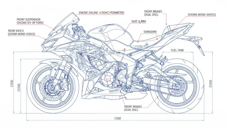 Kawasaki ZX-6R Ninja/40th Anniversary Edition – ZX636J Tire Pressure, Oil Type & Fluid Specs