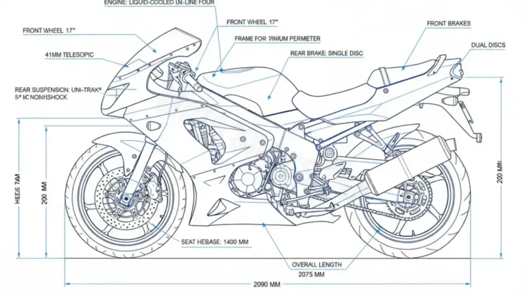 Kawasaki ZX-6R NINJA – ZX600F Specs: Engine Oil, Gap & Tire PSI