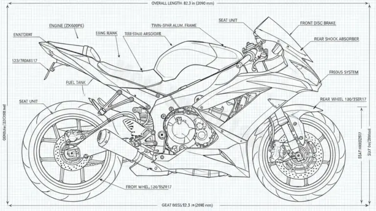 Oil & Tires: Kawasaki ZX-6R NINJA – ZX600P Technical Specifications