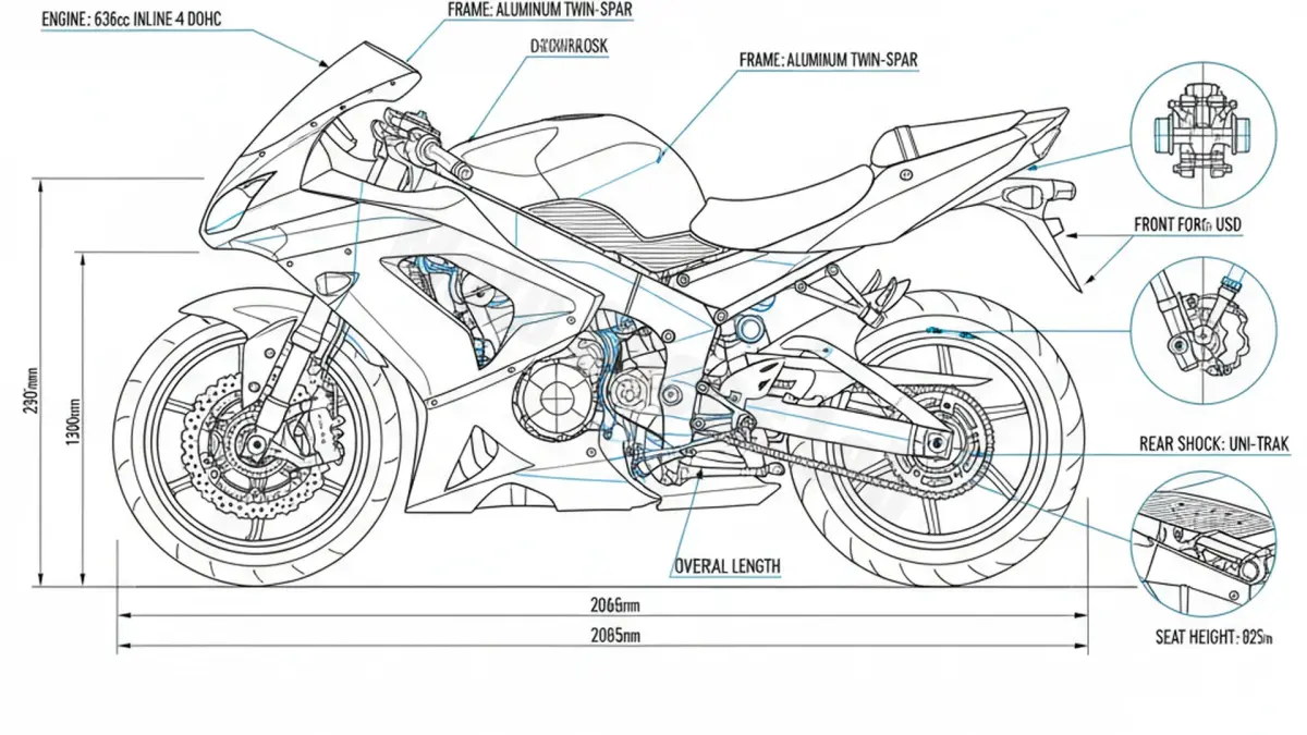 Kawasaki ZX-6RR - ZX600K/M Service Guide: Oil Level & Tire Specs