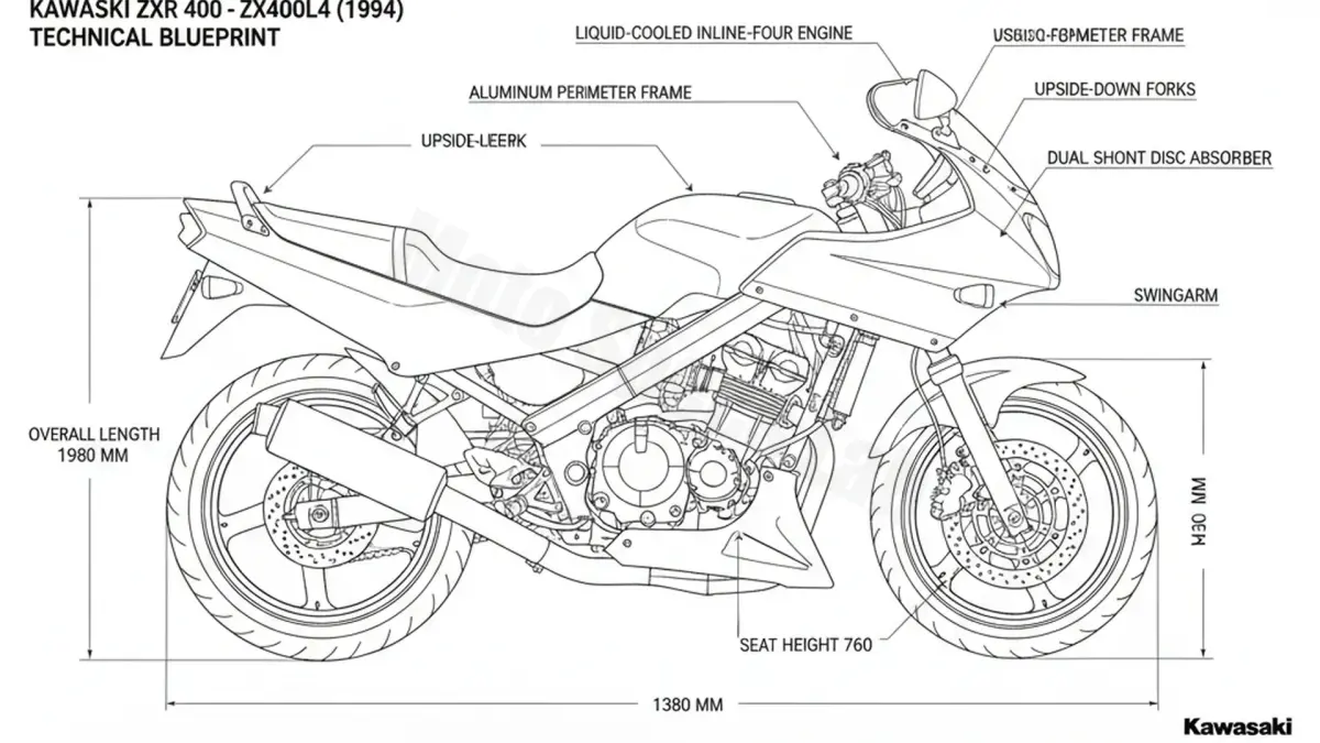 Kawasaki ZXR 400 - ZX400L4 Workshop Data: Fluids, Plugs & Tires