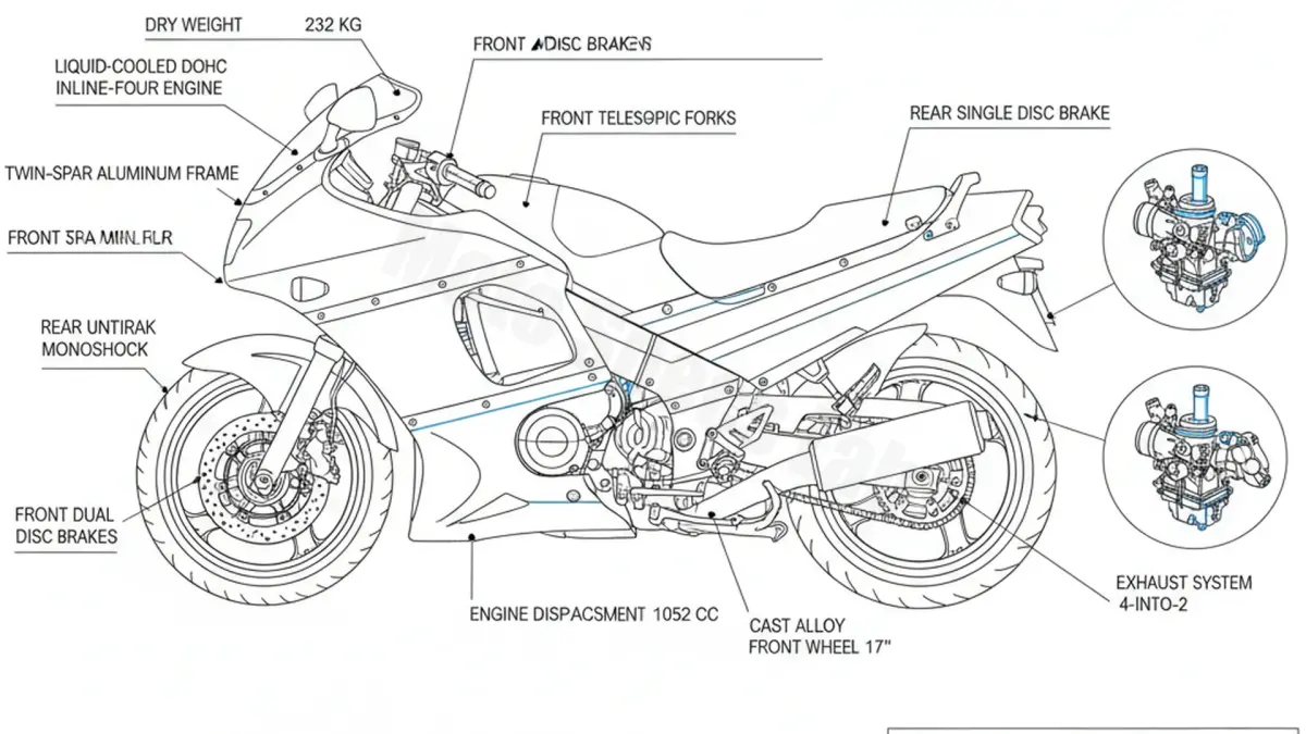 Kawasaki ZZ-R 1100 - ZXT10D/D Service Guide: Oil Level & Tire Specs specs