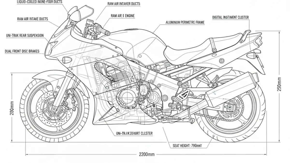 Kawasaki ZZ-R 1200 - ZXT20C Tire Pressure, Oil Type & Fluid Specs specs