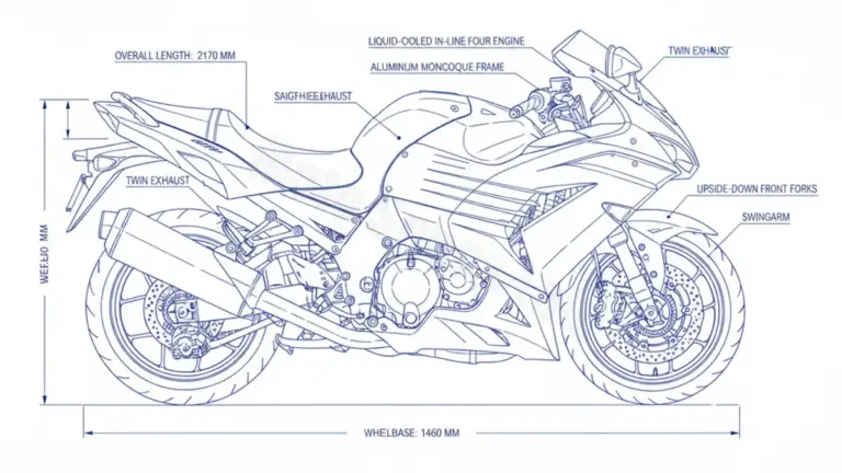Kawasaki ZZ-R 1400 – ZXT40A Workshop Data: Fluids, Plugs & Tires