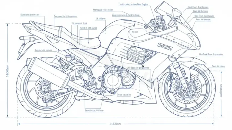 Kawasaki ZZ-R 1400 – ZXT40E Specs: Engine Oil, Gap & Tire PSI