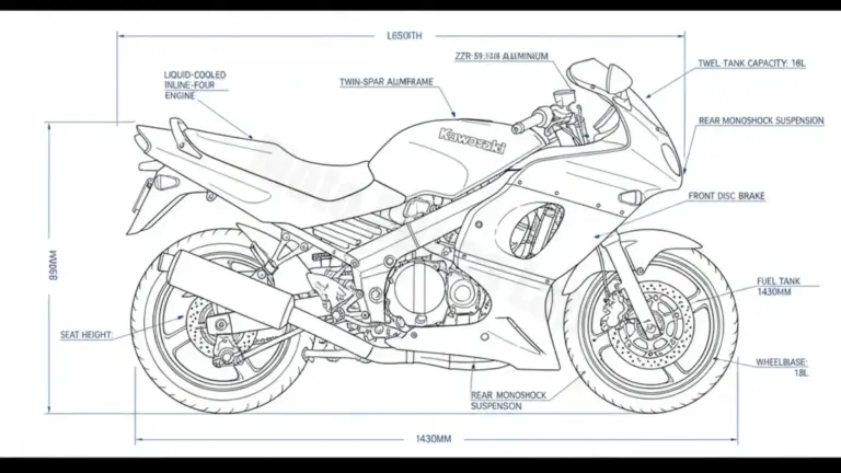 Kawasaki ZZ-R 600 – ZX600D Service Data: Oil, Battery & Specs
