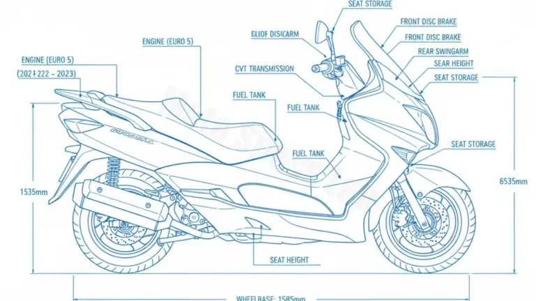 Oil & Tires: Suzuki AN 400 BURGMAN (EURO 5) – WDU0/22 Technical Specifications
