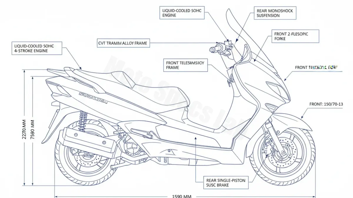 Suzuki AN 400 BURGMAN - WVCG Maintenance: Recommended Oil & Tires specs