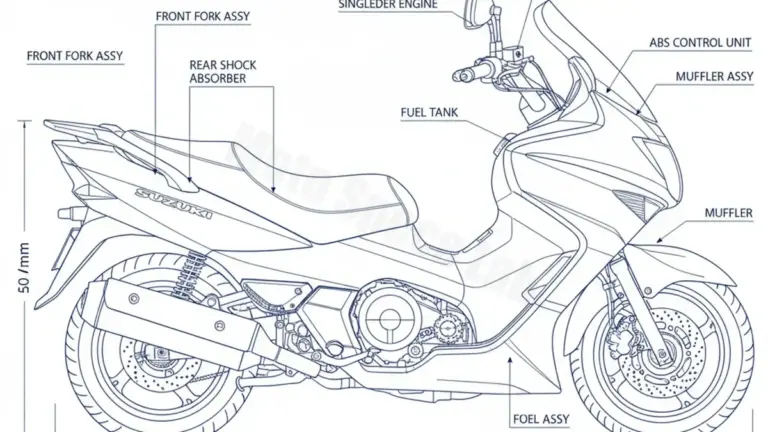 Suzuki AN 400 BURGMAN/Z (ABS) – WVCG/10 (2007 – 2017) Factory Oil & Tire Pressure Data