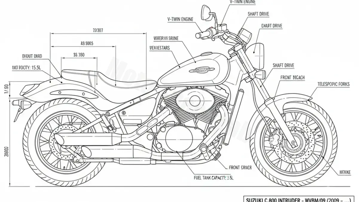 Suzuki C 800 INTRUDER - WVBM/09 Technical Review & Maintenance Guide