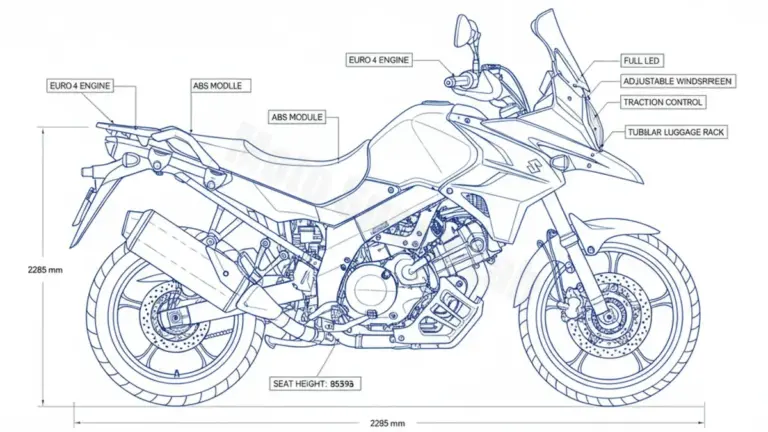 Suzuki DL 1000 V-STROM L8/L9 (EURO 4) – WDD0 Service Guide: Oil Level & Tire Specs
