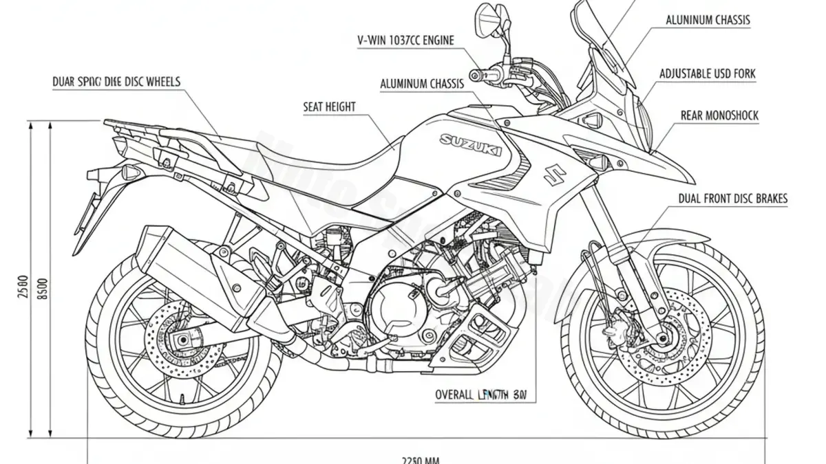 Oil & Tires: Suzuki DL 1050 V-STROM/Black Edition - WEF0/23 Technical Specifications