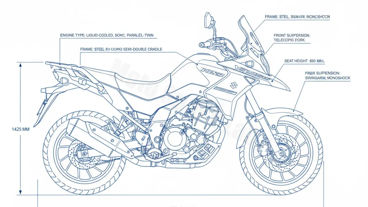 Suzuki DL 250 V-STROM (EURO 4) - WDS0 Service Data: Oil, Battery & Specs