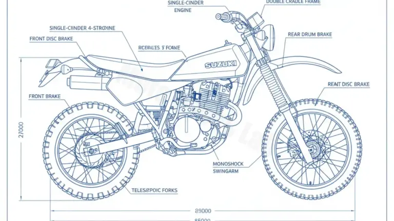 Suzuki DR 250 S – SG42A (1990–1995) Factory Oil & Tire Pressure Data