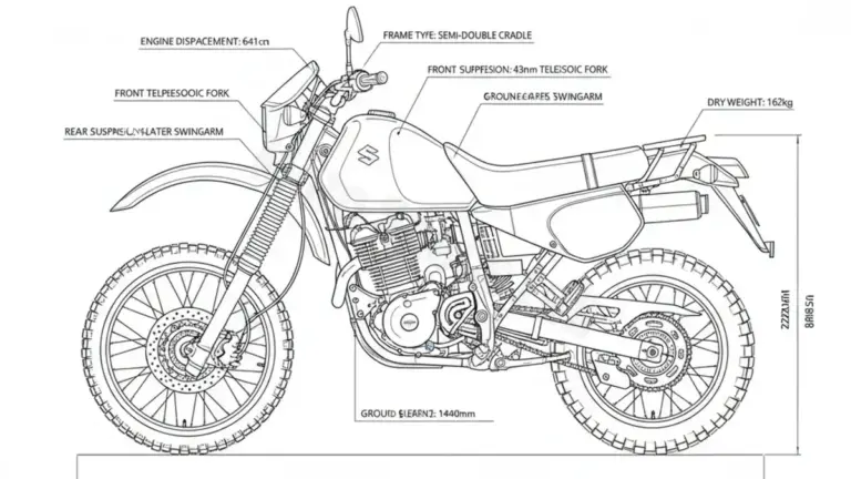Oil & Tires: Suzuki DR 650 R/RU – SP41B Technical Specifications