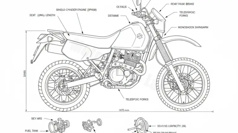Suzuki DR 650 RE/REU – SP45B Service Data: Oil, Battery & Specs