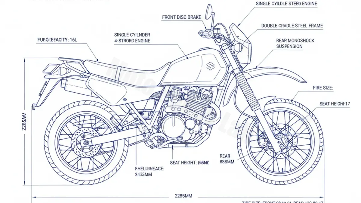 Review: Suzuki DR 650 RS/RSU - SP42B (1990–1991) Specs & Features specs