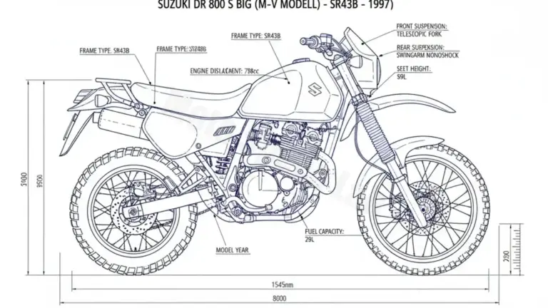 Suzuki DR 800 S BIG (M-V MODELL) – SR43B Maintenance: Recommended Oil & Tires