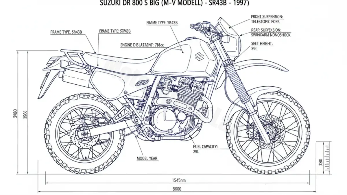Suzuki DR 800 S BIG (M-V MODELL) - SR43B Maintenance: Recommended Oil & Tires