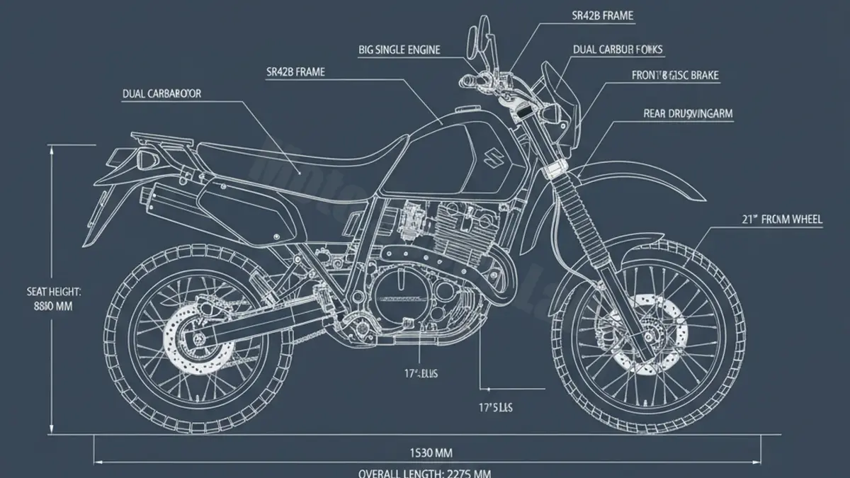 Suzuki DR 800/U BIG (L-MODELL) - SR42B Maintenance Schedule & Torque Settings specs