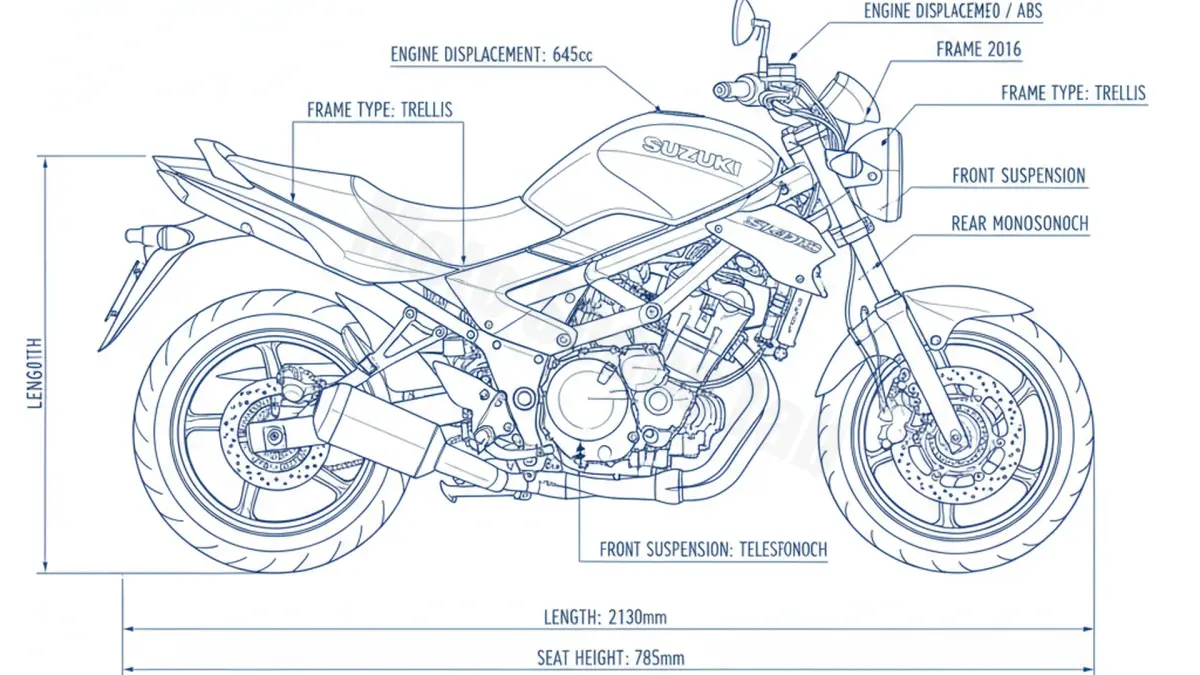 Suzuki GLADIUS SFV 650 / ABS - WVCX Specs: Oil Capacity & Tire Pressure