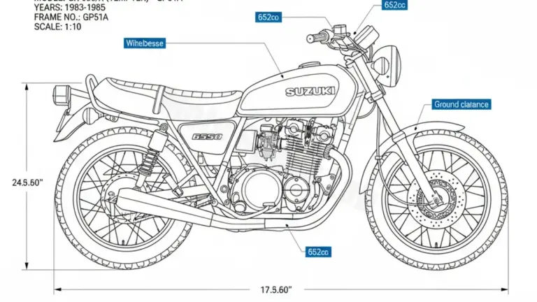 Oil & Tires: Suzuki GR 650/X (TEMPTER) – GP51A Technical Specifications