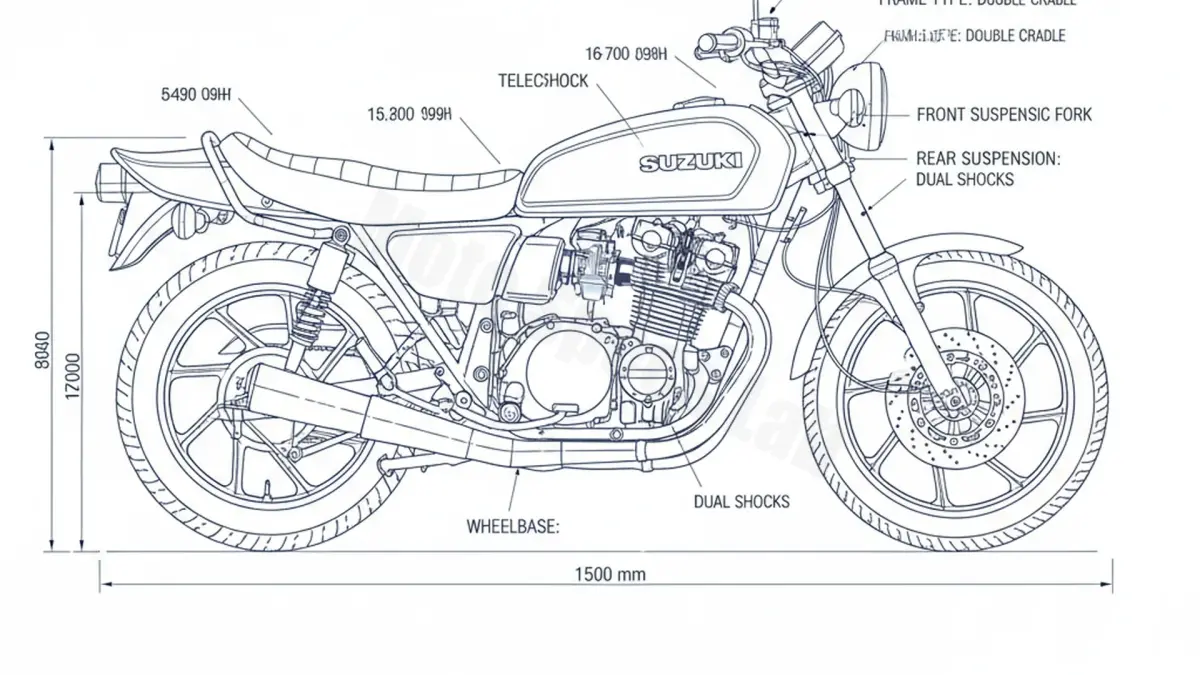 Suzuki GS 1000 S - GS1000S Service Guide: Oil Level & Tire Specs