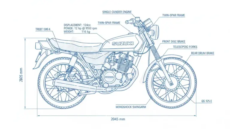 Oil & Tires: Suzuki GS 125 E – GS125E Technical Specifications