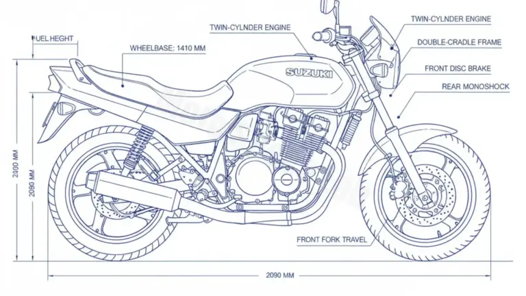 Suzuki GS 500 E (K-S) – GM51B/K-S Workshop Data: Fluids, Plugs & Tires