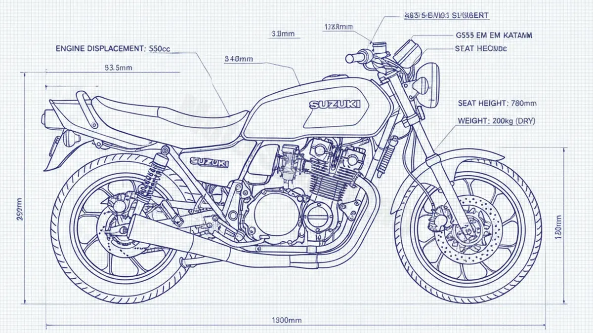 Suzuki GS 550 EM KATANA - GS550M Maintenance Schedule & Torque Settings specs