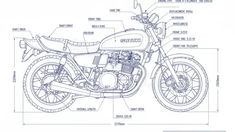 Suzuki GS 850 GL – GS850B Specs: Oil Capacity & Tire Pressure