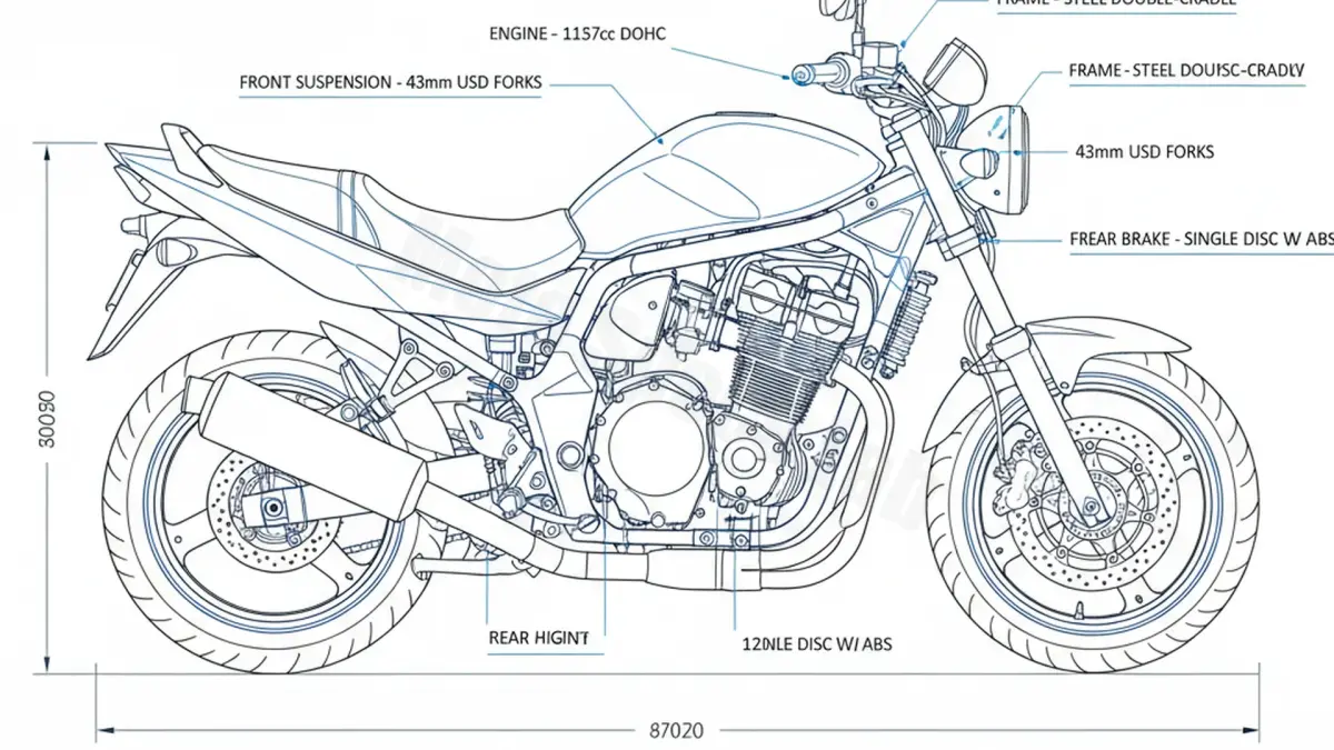 Suzuki GSF 1200 BANDIT (ABS) - WVCB (2006) Factory Oil & Tire Pressure Data specs