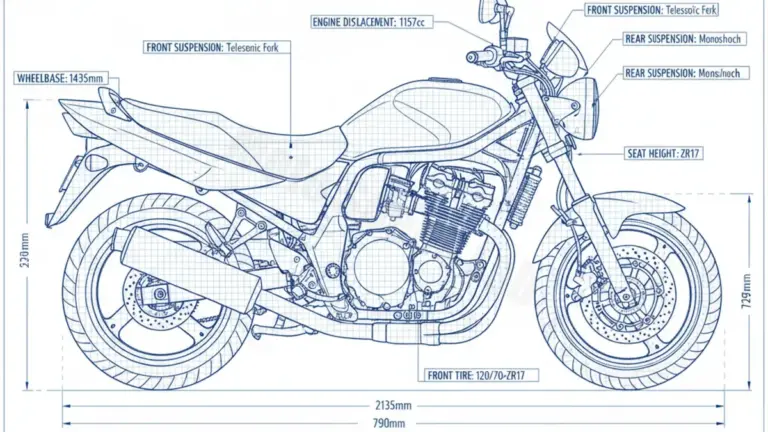 Suzuki GSF 1200/S BANDIT – WVA9 Tire Pressure, Oil Type & Fluid Specs