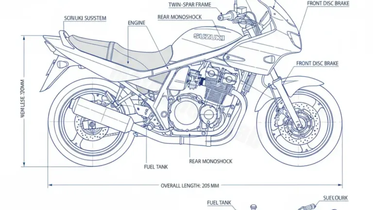 Suzuki GSF 400 BANDIT – GK75B Specs: Engine Oil, Gap & Tire PSI