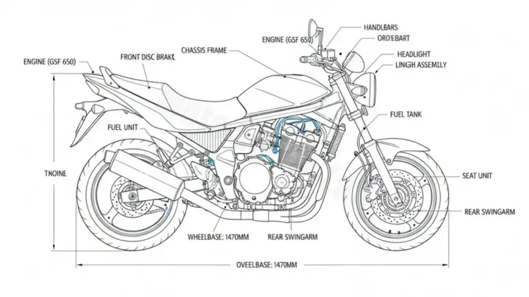 Suzuki GSF 650 SA BANDIT – WVCJ/S/07 Maintenance Schedule & Torque Settings