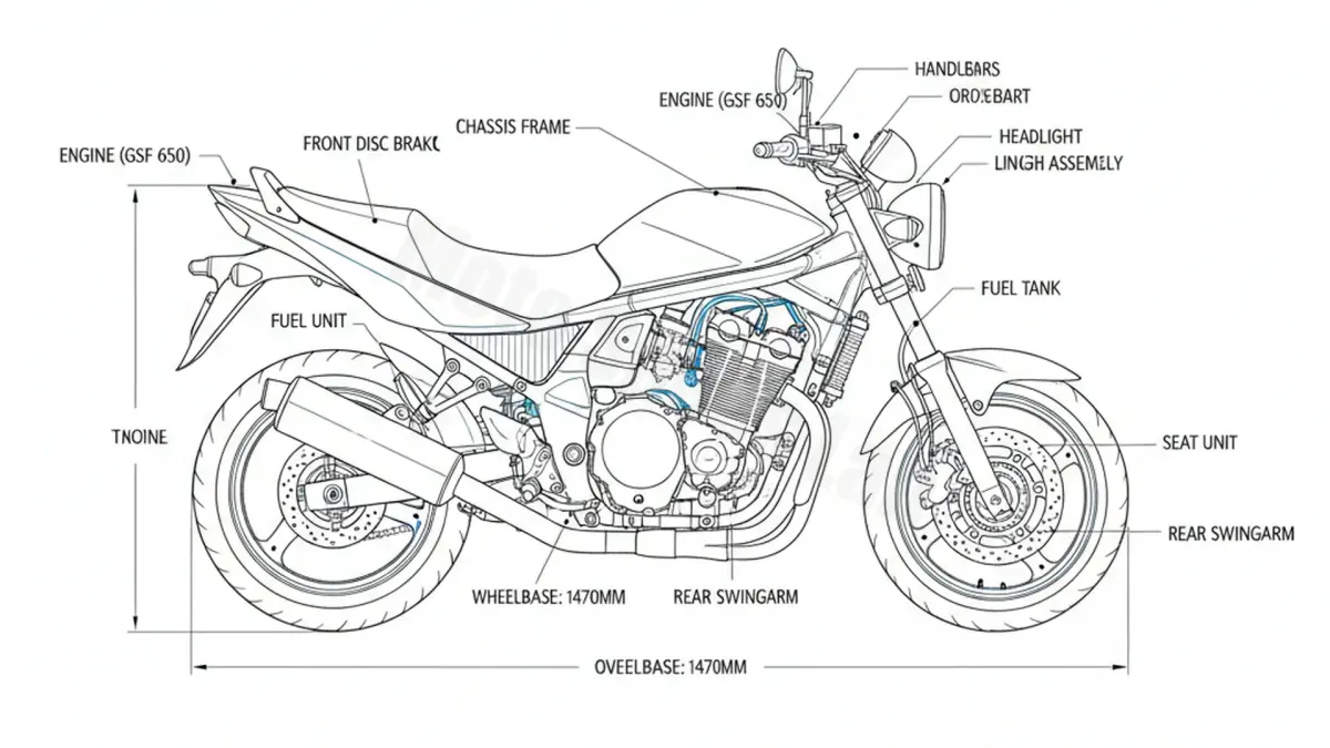 Suzuki GSF 650 SA BANDIT - WVCJ/S/07 Maintenance Schedule & Torque Settings specs