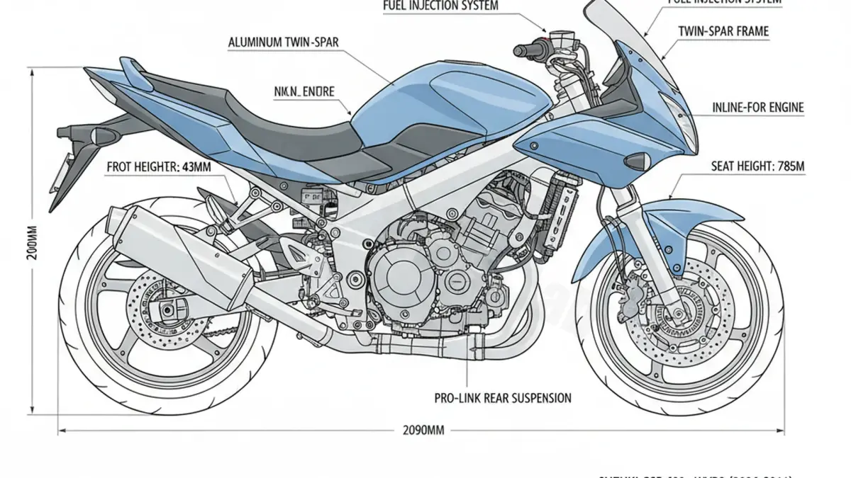 Suzuki GSR 600 - WVB9 Technical Review & Maintenance Guide specs