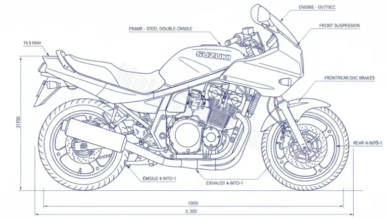 Suzuki GSX 1100 F (J-R) – GV72C (1988 – 1994) Data: Oil Capacity & Rim Specs