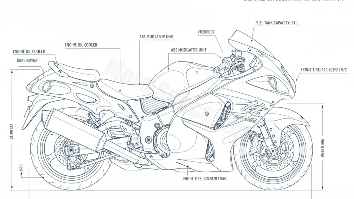 Suzuki GSX 1300 R HAYABUSA / ABS - WVCK/L3 Maintenance Schedule & Torque Settings