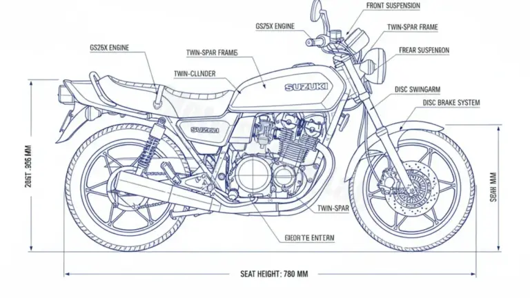 Suzuki GSX 250 E – GS25X (1980-1983) Data: Oil Capacity & Rim Specs