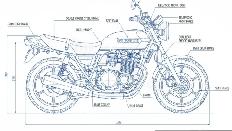 Suzuki GSX 400/L – GS40X Tire Pressure, Oil Type & Fluid Specs
